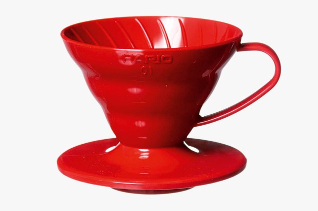 Coador para caf&eacute; de acr&iacute;lico Hario V60 para at&eacute; duas x&iacute;caras: R$ 39,90