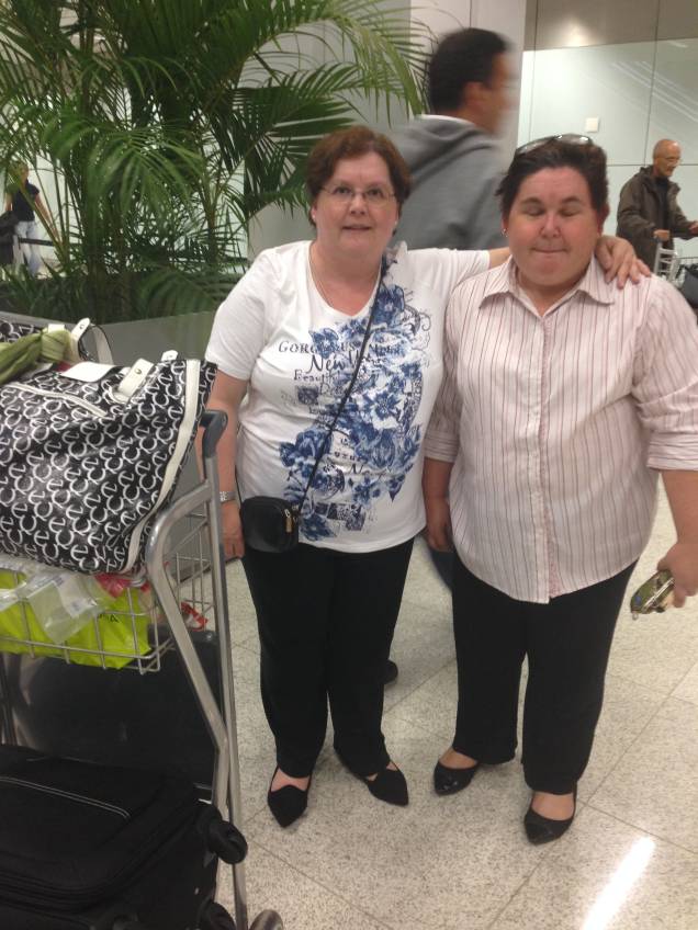 As irmãs Marcia Prado e Andrea Prado: satisfeitas com o serviço do novo Terminal As irmãs Marcia Prado e Andrea Prado: satisfeitas com o serviço do novo Terminal