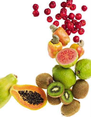 Frutas com vitamina C