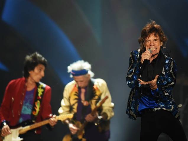 Rolling Stones: Ron Wood, Keith Richards e Mick Jagges em show no estádio no Morumbi Rolling Stones: Ron Wood, Keith Richards e Mick Jagges em show no estádio no Morumbi