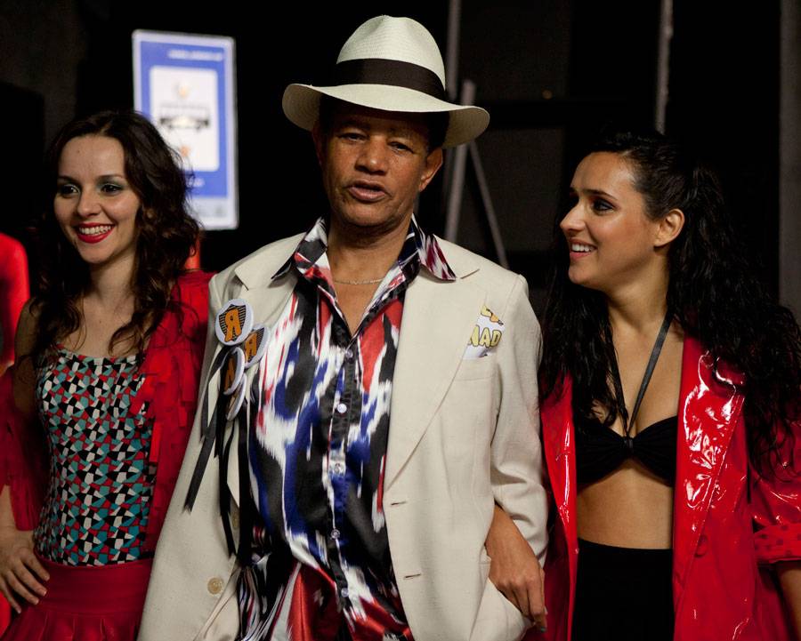 No filme "Super Nada, em 2012, quando interpretou um artista que fazia sucesso h&aacute; anos na TV