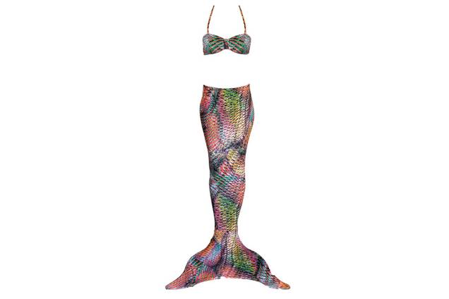 Cauda de sereia de lycra mais nadadeira e top na mesma estampa: R$ 329,00 Cauda de sereia de lycra mais nadadeira e top na mesma estampa: R$ 329,00