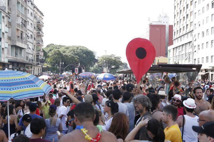 O bloco saiu da Pra&ccedil;a Princesa Isabel, em Santa Cec&iacute;lia&nbsp;