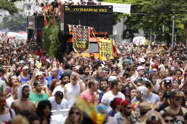 O bloco Tarado Ni Voc&ecirc; reuniu os paulistanos no centro da cidade