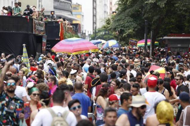 O bloco Tarado Ni Voc&ecirc; reuniu os paulistanos no centro da cidade