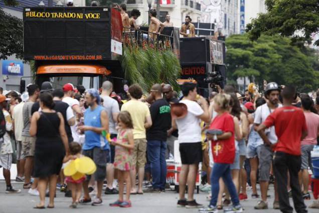 O bloco Tarado Ni Voc&ecirc; reuniu os paulistanos no centro da cidade