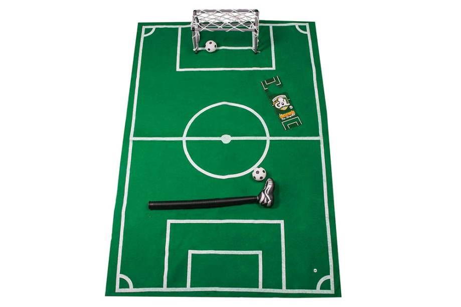 Kit de futebol para se distrair no banheiro: R$ 82,90 Kit de futebol para se distrair no banheiro: R$ 82,90