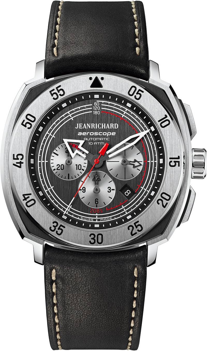 Jean Richard Aeroscope 208 Seconds: liga carbono com dois tipos de tit&acirc;nio