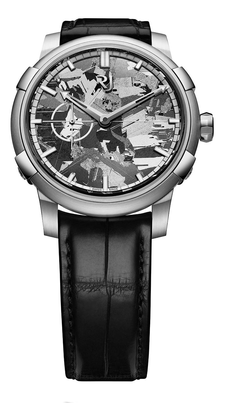 Romain Jerome 1969: mostrador de meteorito no modelo em homenagem à chegada do homem à Lua Romain Jerome 1969: mostrador de meteorito no modelo em homenagem à chegada do homem à Lua