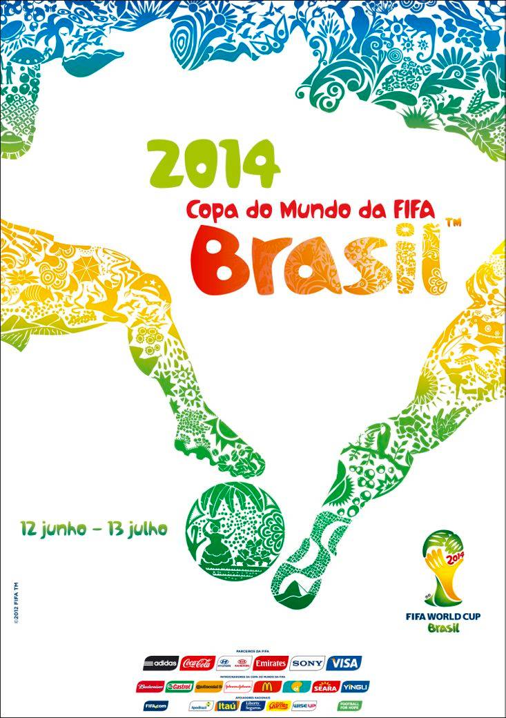 Fifa divulga pôster oficial da Copa do Mundo de 2014