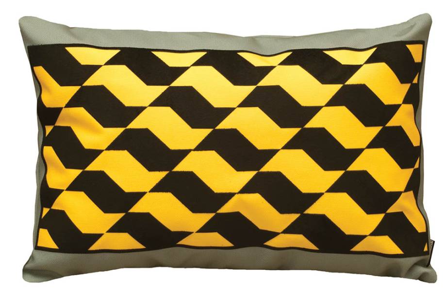 Almofada com estampa do “piso paulista”: R$ 110,00 a retangular Almofada com estampa do “piso paulista”: R$ 110,00 a retangular