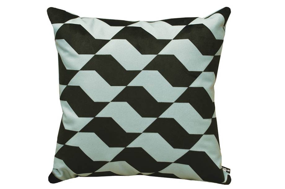 Almofada com estampa do “piso paulista”: R$ 116,00 a quadrada Almofada com estampa do “piso paulista”: R$ 116,00 a quadrada