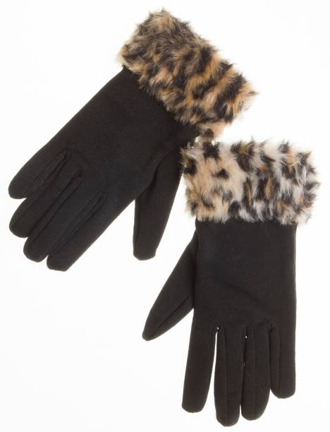 	Luvas com pele sint&eacute;tica. R$ 39,90.
