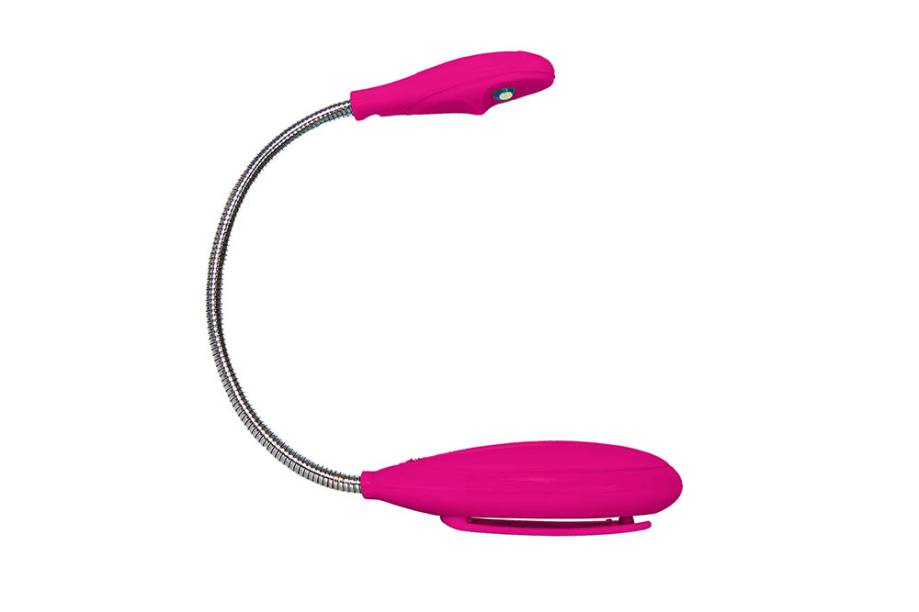 Luminária para leitura que se prende na capa do livro: R$ 34,90 Luminária para leitura que se prende na capa do livro: R$ 34,90