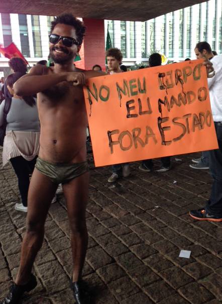 Jovem seminu tamb&eacute;m se manifestou