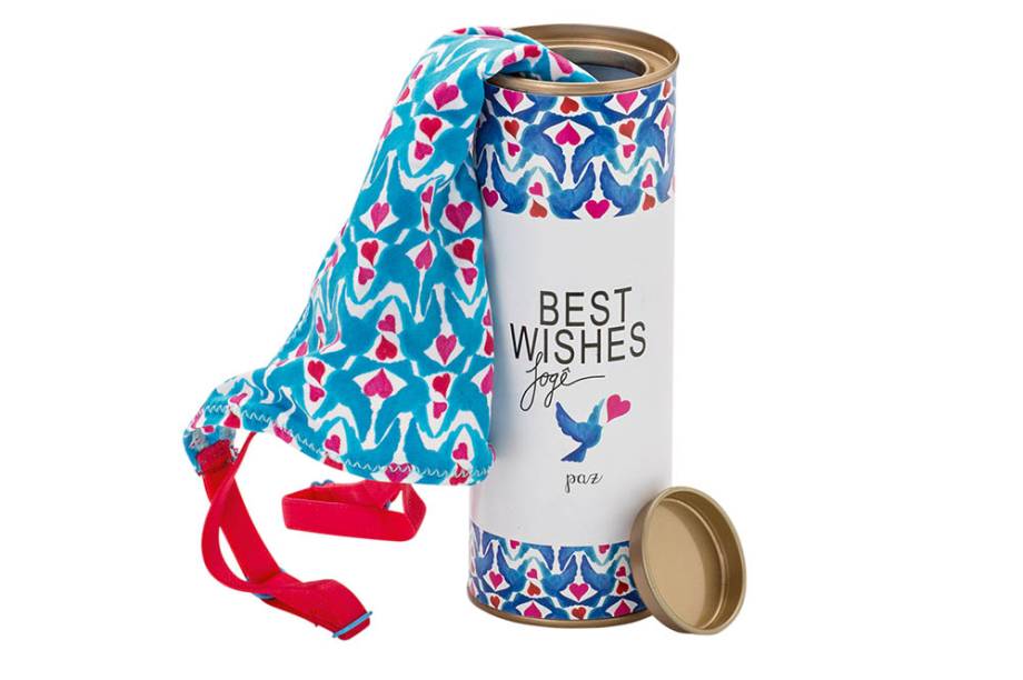 Calcinha de microfibra com estampa de pombas Calcinha de microfibra com estampa de pombas