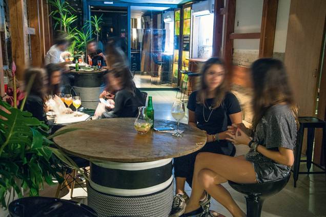 O ambiente descontraído O ambiente descontraído