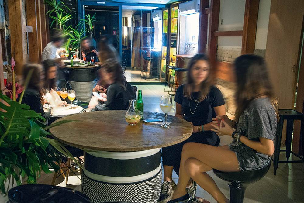 O ambiente descontraído