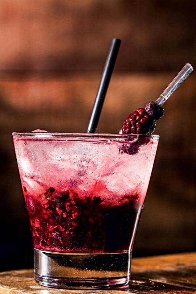 O Grácia Bar traz novas criações, como a caipirinha de amora com blueberry O Grácia Bar traz novas criações, como a caipirinha de amora com blueberry