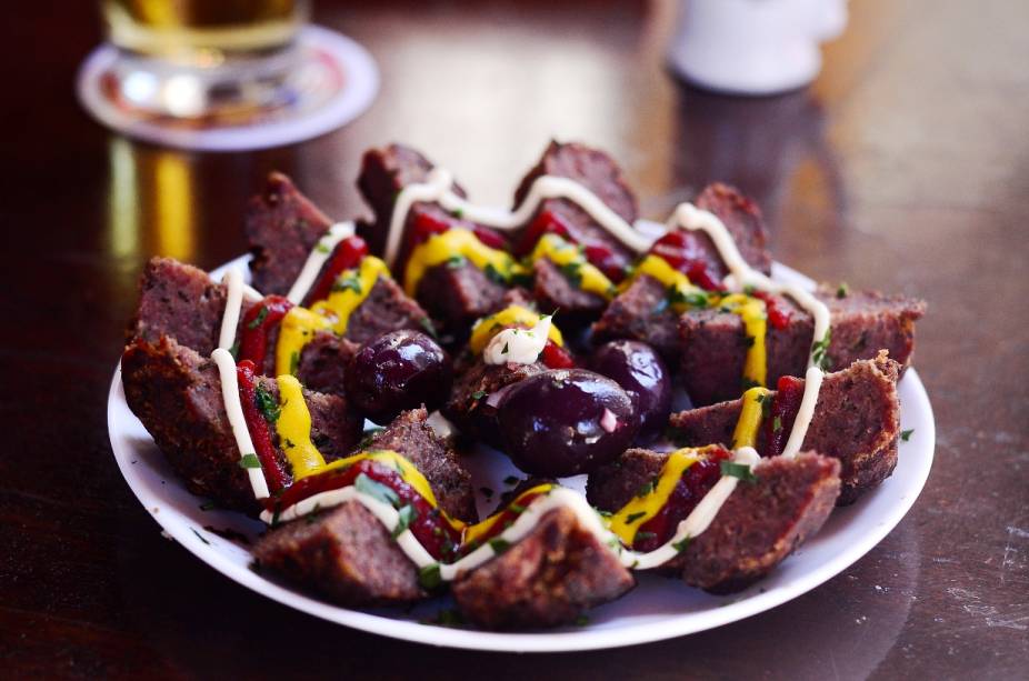 Porção de bolinho de picanha do Bar Brahma Porção de bolinho de picanha do Bar Brahma