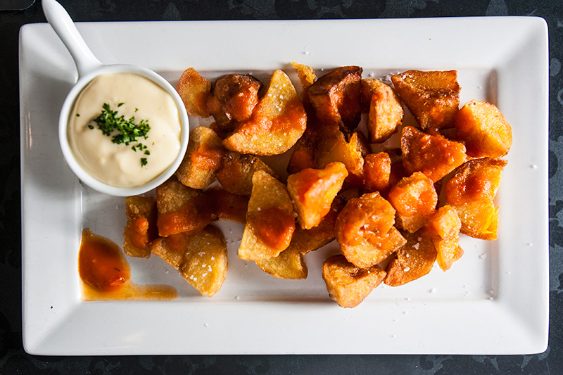 A picante batata-brava A picante batata-brava