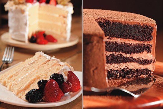 Versões de baunilha com frutas vermelhas e de chocolate maltado Versões de baunilha com frutas vermelhas e de chocolate maltado