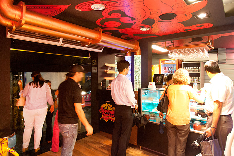 The Sweet Bubbles: ambiente pequeno e colorido The Sweet Bubbles: ambiente pequeno e colorido