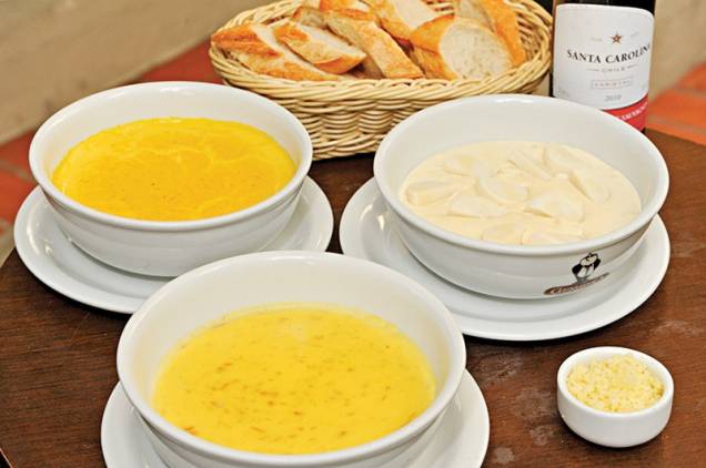 os cremes de abóbora, mandioquinha e palmito: para aquecer os cremes de abóbora, mandioquinha e palmito: para aquecer