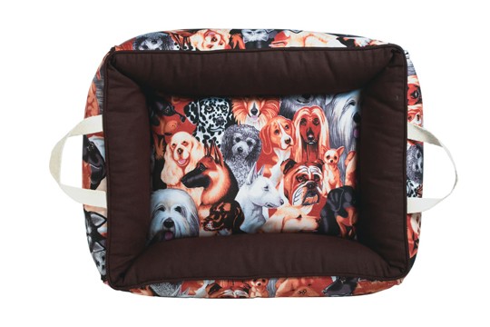 Cama estampada, à venda no Pet das Meninas. Rua Estados Unidos n°2179 - Jardim Paulista, tel.: 3062-7003 Cama estampada, à venda no Pet das Meninas. Rua Estados Unidos n°2179 - Jardim Paulista, tel.: 3062-7003