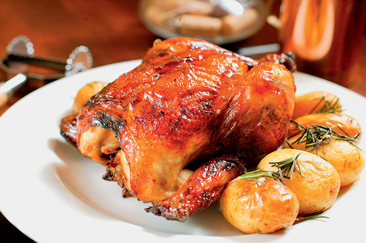 Galeto assado ao perfume de limão Galeto assado ao perfume de limão