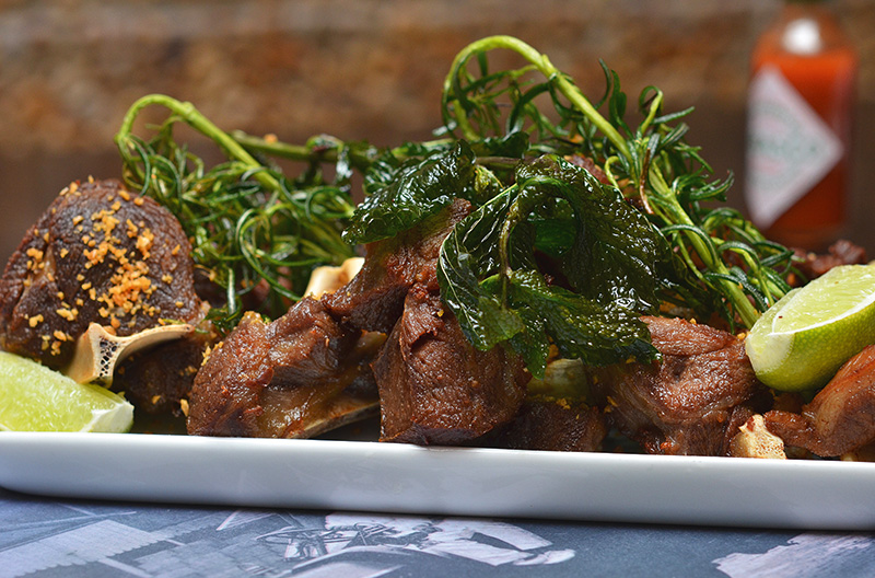 Cabritada: porção bem temperada Cabritada: porção bem temperada