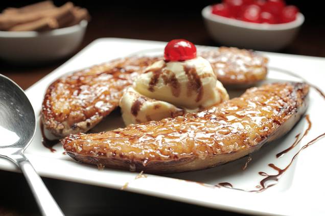 A deliciosa banana caramelada A deliciosa banana caramelada