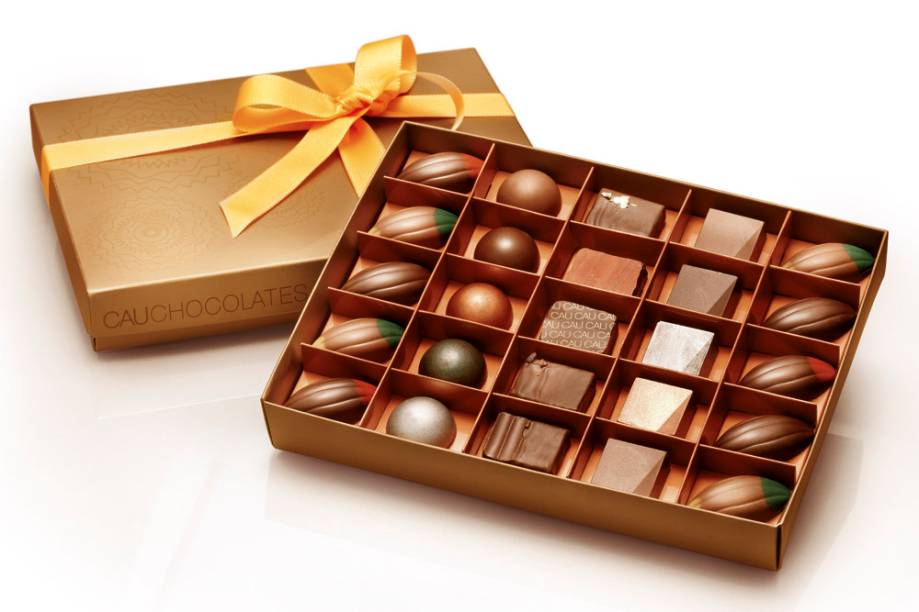 Caixa de bombons da Cau Chocolates Caixa de bombons da Cau Chocolates