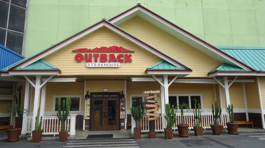 Unidade do Outback é a unidade de maior participação mundial (são mais de mil restaurantes no mundo).