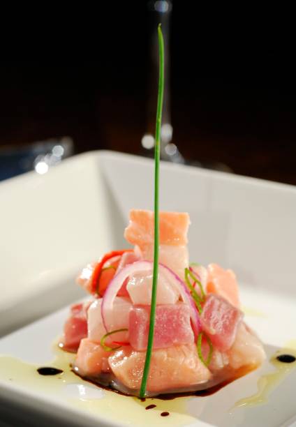 Ceviche do restaurante Hakken Ceviche do restaurante Hakken