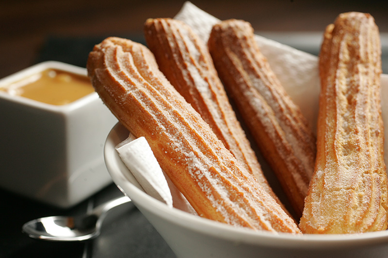 Churros com doce de leite Churros com doce de leite