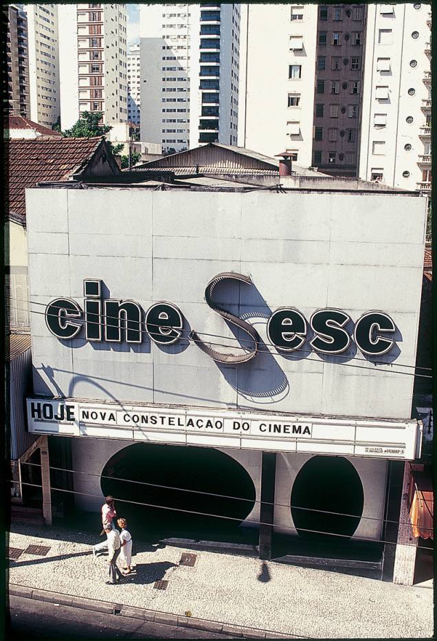 A fachada do espaço, em 1988: dedicado a filmes cult e clássicos A fachada do espaço, em 1988: dedicado a filmes cult e clássicos