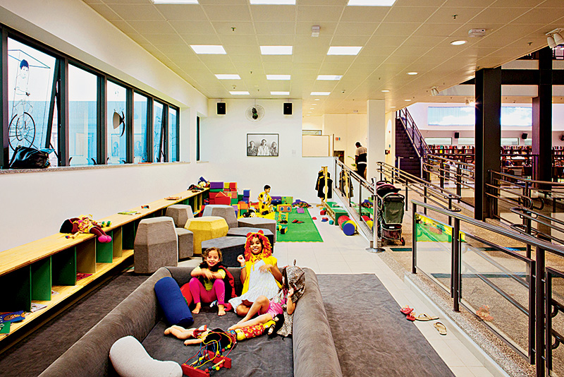 Espaço para a interação entre pais e filhos Espaço para a interação entre pais e filhos