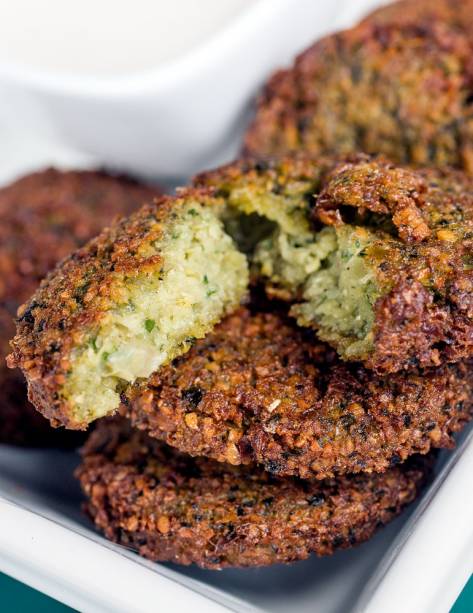 Faláfel crocante de interior verde Faláfel crocante de interior verde