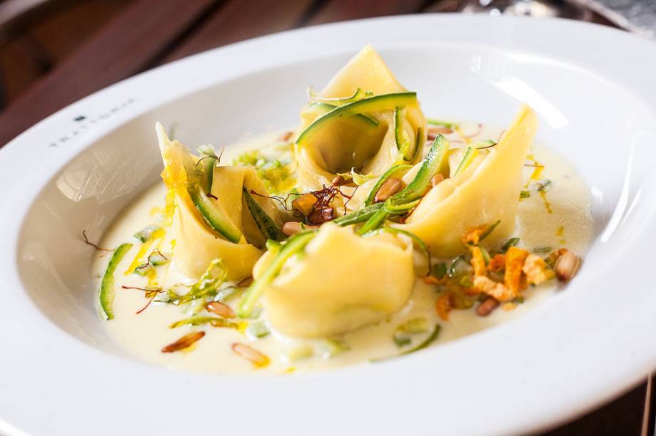 Tortelli de ricota e abobrinha Tortelli de ricota e abobrinha