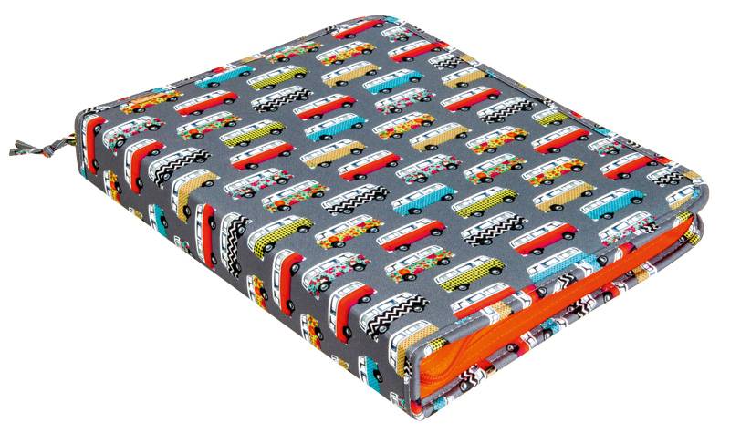 Fichário com estampa de ônibus da Papel Craft: ótima opção para começar o ano em grande estilo