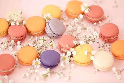 Os macarons do Folie: biscoitos franceses, feitos com farinha de amêndoa, são o carro-chefe da casa Os macarons do Folie: biscoitos franceses, feitos com farinha de amêndoa, são o carro-chefe da casa