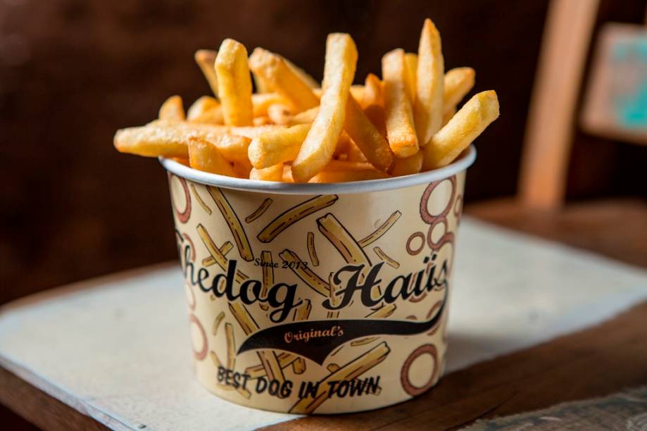Para acompanhar, porção de fritas Para acompanhar, porção de fritas
