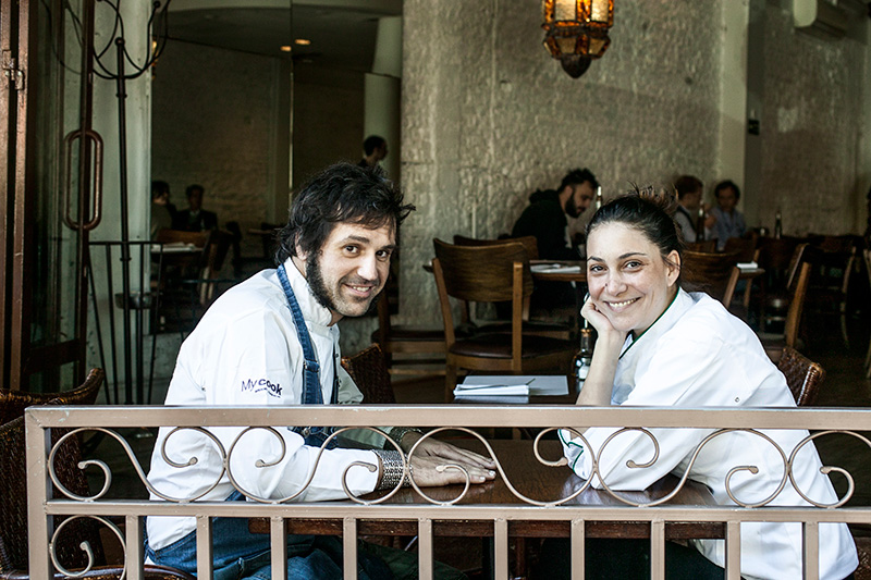 O casal de chefs Raúl Florenza e Marina Moraes O casal de chefs Raúl Florenza e Marina Moraes