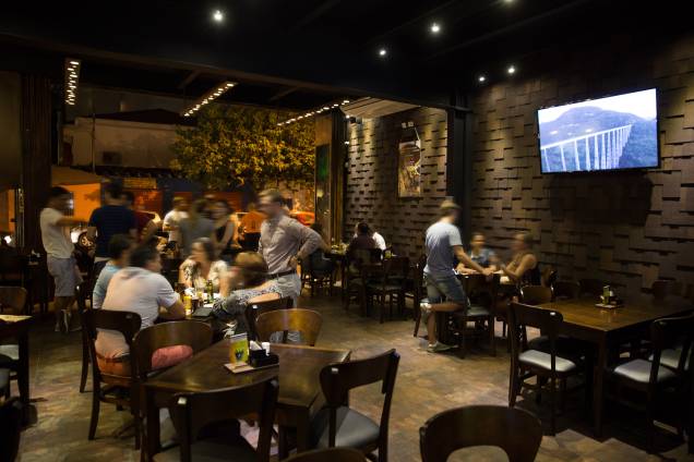 O ambiente do lugar, instalado no Campo Belo O ambiente do lugar, instalado no Campo Belo