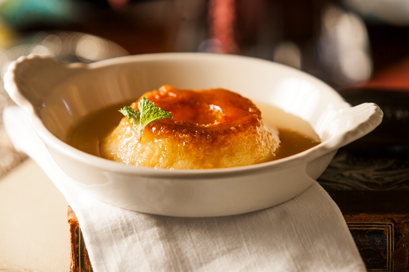 Pudim de tapioca com baba de moça