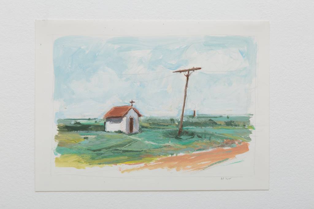 Paisagens inspiradas no caminho entre São Paulo e Ariranha, cidade natal do artista, preenchem o espaço do Anexo Millan Paisagens inspiradas no caminho entre São Paulo e Ariranha, cidade natal do artista, preenchem o espaço do Anexo Millan