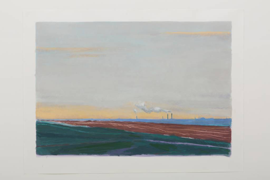 Em sua primeira individual, em 1984, as paisagens foram sua matéria-prima. Ele só retomou esse trabalho com a mostra atual: até, então, fez pinturas abstratas Em sua primeira individual, em 1984, as paisagens foram sua matéria-prima. Ele só retomou esse trabalho com a mostra atual: até, então, fez pinturas abstratas