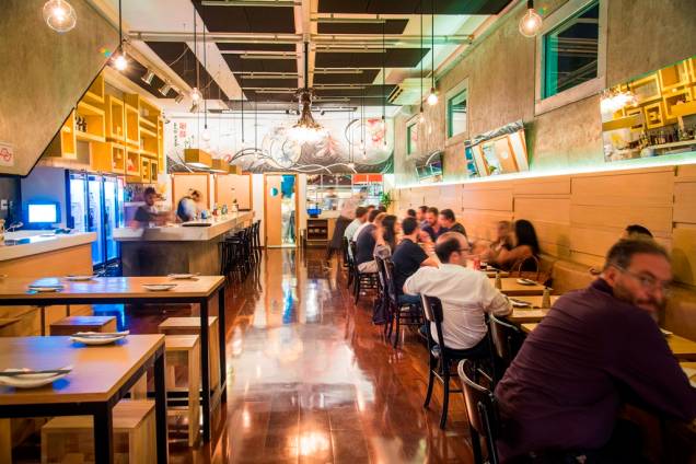 O ambiente do bar, na Vila Madalena O ambiente do bar, na Vila Madalena