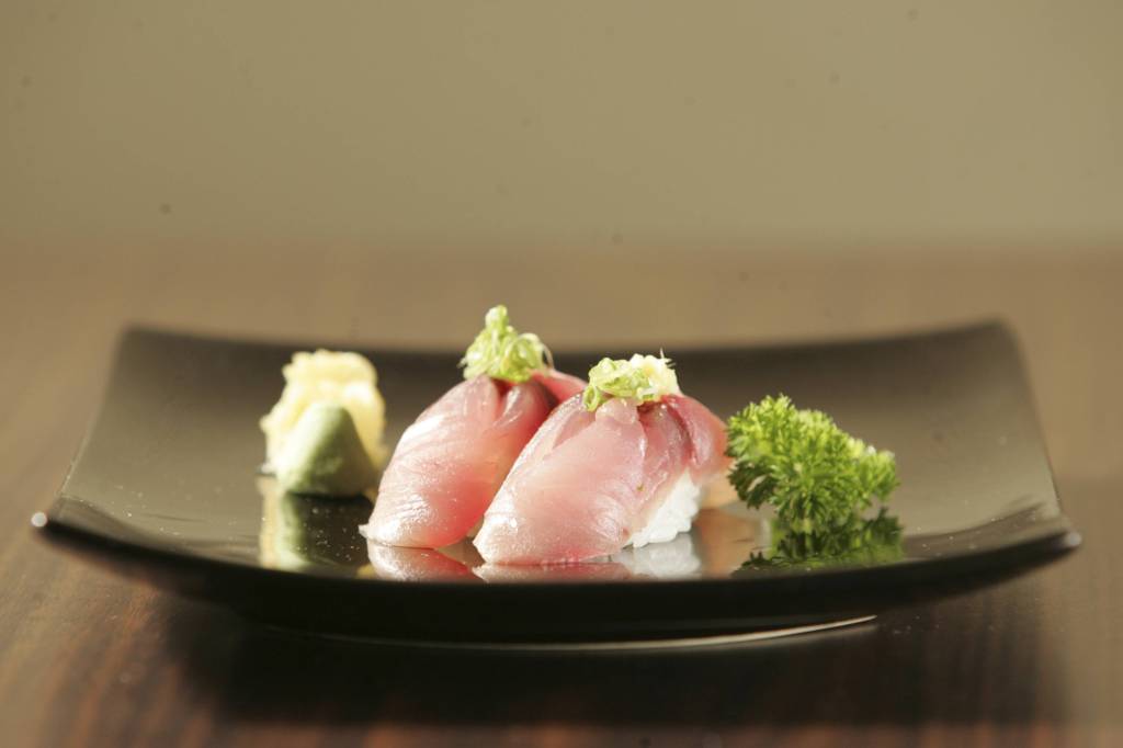 Sushi de carapau, do restaurante Huto Sushi de carapau, do restaurante Huto